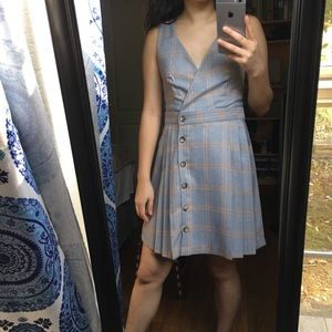 Plaid Pleated Dress